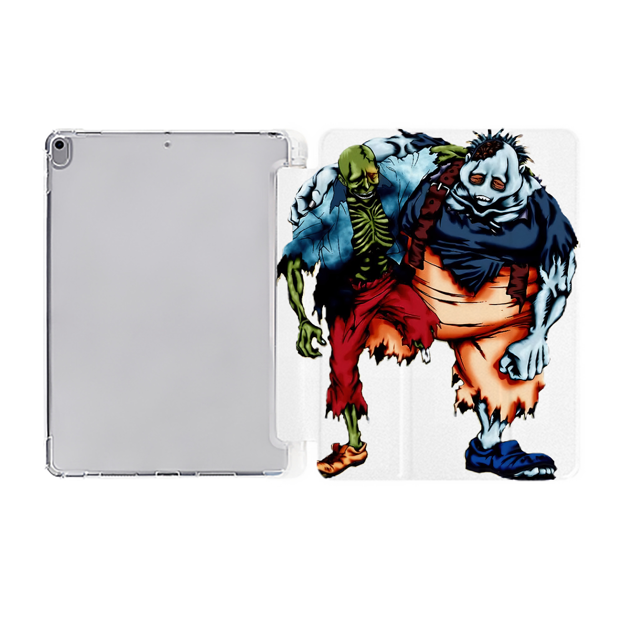 （画像用） 遊☆戯☆王 Yu-Gi-Oh! IPad ケース ペン収納付き 三つ折りスタンド PUレザー×シリコン 対応機種9.5/10.5/10.9インチ